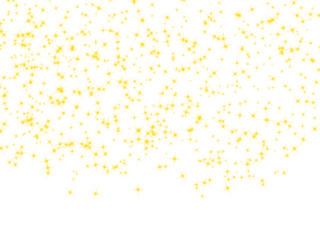 Golden starbursts scattered across a dark background illustration