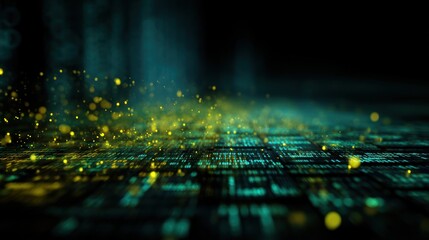 Cybernetic Symphony: Abstract visualization of digital data streams, illuminating the intricate networks and pathways of the technological landscape with a fusion of electric hues.