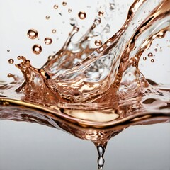 water splash isolated on white