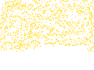 Abstract pattern of scattered yellow squares on a black background illustration