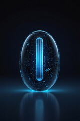 zero glowing neon sign