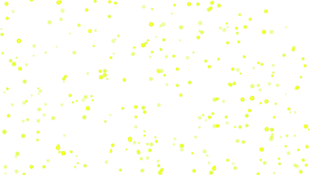 Neon Yellow Scattered Glowing Bubbles Bokeh Light Effect Overlay Isolated Element - Powered by Adobe