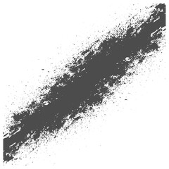 Grunge Distressed Horizontal Brush Stroke with Splatter Effect