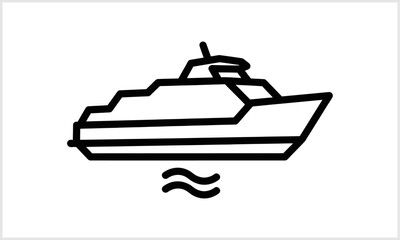 Vessel Icon: A minimalist icon of a vessel navigating the aquatic expanse. Simple lines capture a sense of movement. © solihul