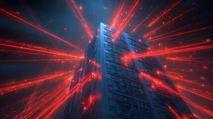 Cyber attack visualization shows digital threats,
Data breach concept highlights security risks,
Network intrusion attack threatens digital infrastructure