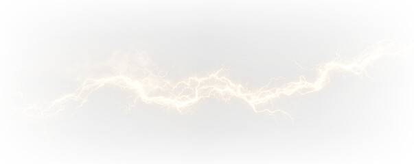 Dynamic Electric Lightning Strike PNG Golden Bolt Thunder Flash Overlay Effect PNG