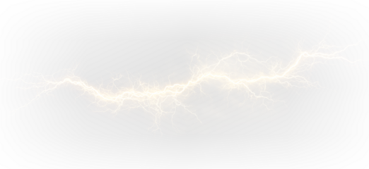 Thunderstorm Lightning Bolt PNG Golden Electric Flash Strike Transparent Overlay PNG