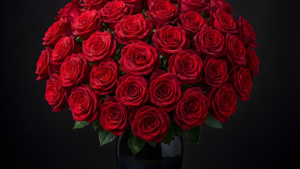 Luxurious Red Roses Bouquet for Valentine