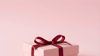 Fototapeta premium Minimal Gift Box for Valentine