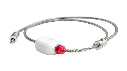 Artificial pancreas continuously monitoring glucose level and delivering insulin, featuring a digital display, advanced technology for diabetes management, on a transparent background