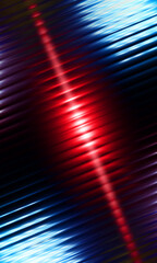 Abstract Red and Blue Diagonal Light Streaks Glass Texture Background Illustration