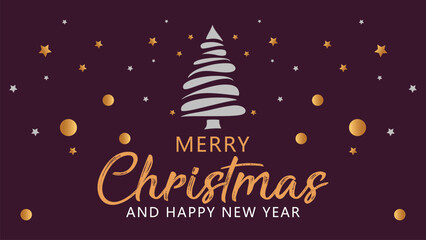 Modern universal artistic template, Christmas greeting card for corporate holidays, abstract background design, vector illustration.