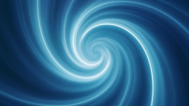 glacier blue gradients swirl inward forming a spiral, spiral expands outward slowly