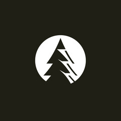 pine tree, icon, symbol, abstract, minimalist, natural, idea, concept, template, leaf, landscape, outdoor, simple, home, corporate, company