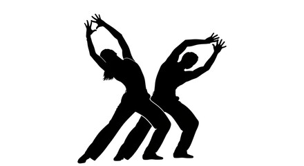 Swing Silhouette – Person on Swing on Transparent Background

