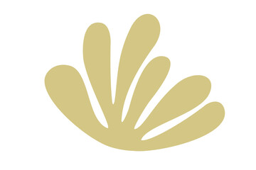 Artistic abstract blossom shape illustration