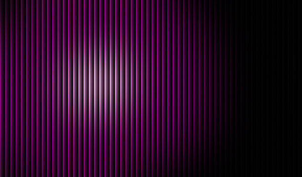 Abstract vertical purple magenta lines create a dramatic futuristic background texture with a central bright light source fading to black on the right side