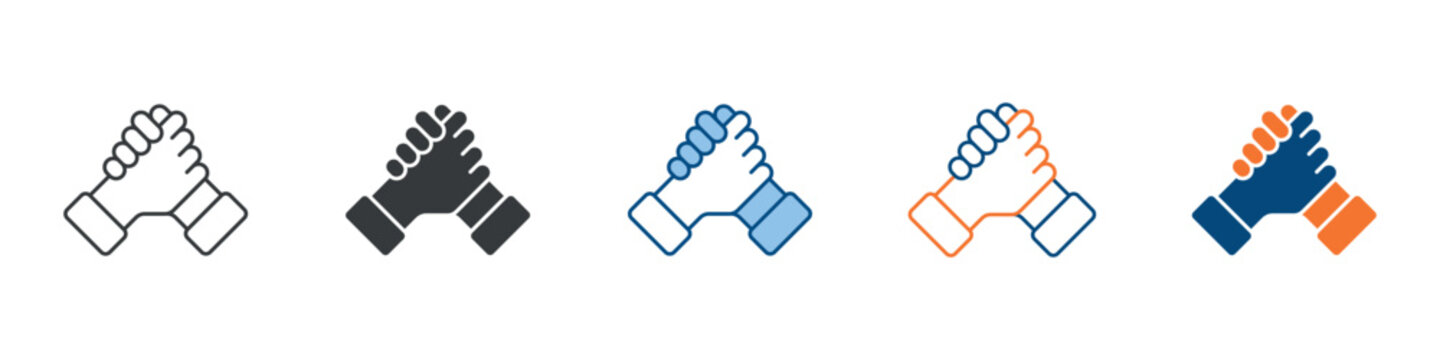 Support Icon Set Multiple Style Collection 