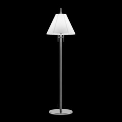 Modern floor lamp isolated on transparent background