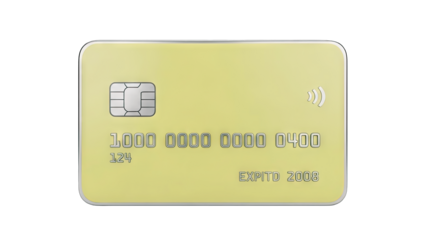 Credit Card Isolated on White Background