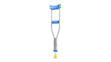 Crutch Isolated on White Background