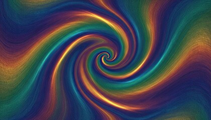 Fototapeta premium Vibrant Swirling Galaxy Vortex with Rainbow Hues and Golden Light Shimmering on a Textured Dark Background