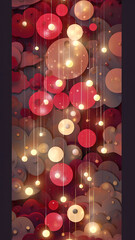 Vertical Lunar Celebration Lights