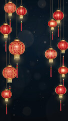 Vertical Hanging Lanterns