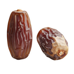 Natural Dried Date Fruits Vector Illustration in Clean Flat Style for Food Organic Product Design