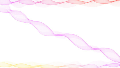 Pastel pink flowing wave pattern on white abstract background