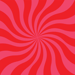 Swirling Red and Pink Spiral Background Pattern Abstract Design vector illustration