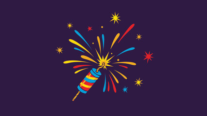 Vibrant firework display