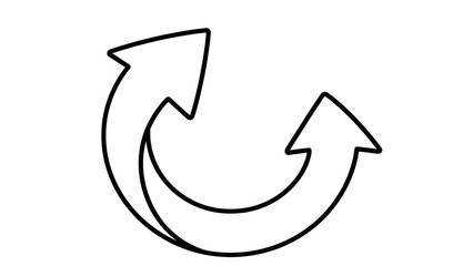 Circular arrow symbol