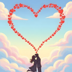 Kiss Day Cute Cartoon