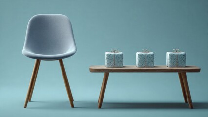 Candles Decorate Small Table Next to Chair in Minimalist Room

Candles, table, chair, minimalist, room, interior, design, decoration, wood, white, grey, blue, modern, simple, elegant, home, furniture,