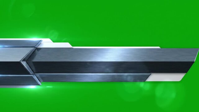 Text Bar Showing on front of Green screen 