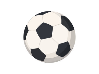 Fototapeta premium vector illustration of a classic black and white soccer ball isolated on white background. Perfect for sports, football, game concepts.