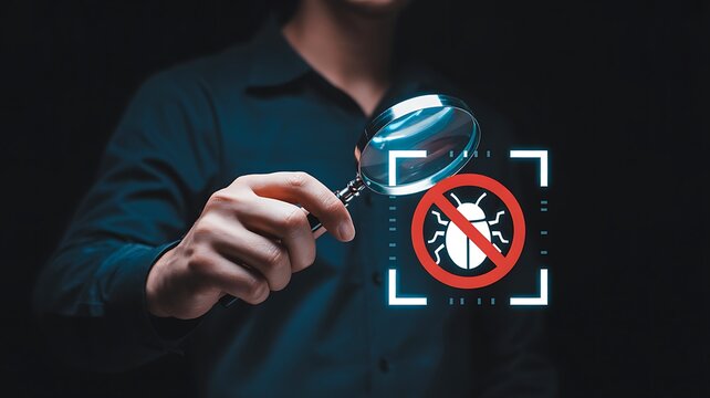 Virus detection and malware protection cyber security technology
 - Powered by Adobe