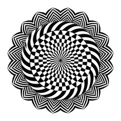 Abstract Geometric Mandala Pattern