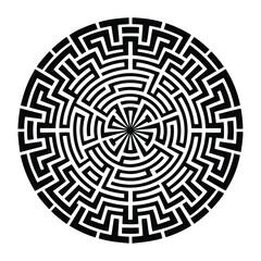 Circular Maze Labyrinth Design