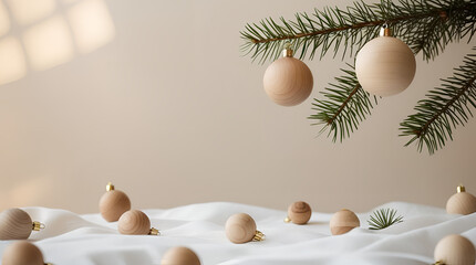 christmas decoration on the table