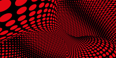 Abstract background modern geometric circles colorful vector. Dotted texture pattern. Geometric pattern in halftone style with gradient.