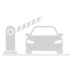 Parking barrier and car