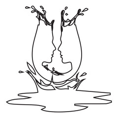 Abstract Connection Splash