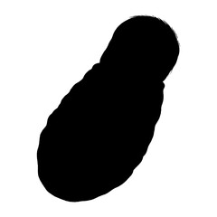 Baby or infant design featuring a silhouette illustration for nursery or parenting materials silhouette