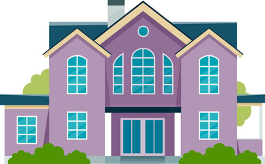 Residential house building illustrating real estate ownership concept