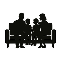 Children playing together in a park or playground silhouette