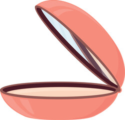 Open clam shell showing empty inside of mollusk