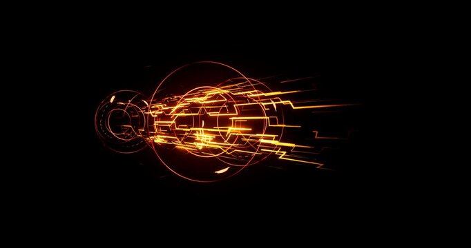target tube effect on black background