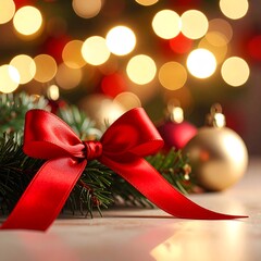 Tło bożonarodzeniowe - kokarda